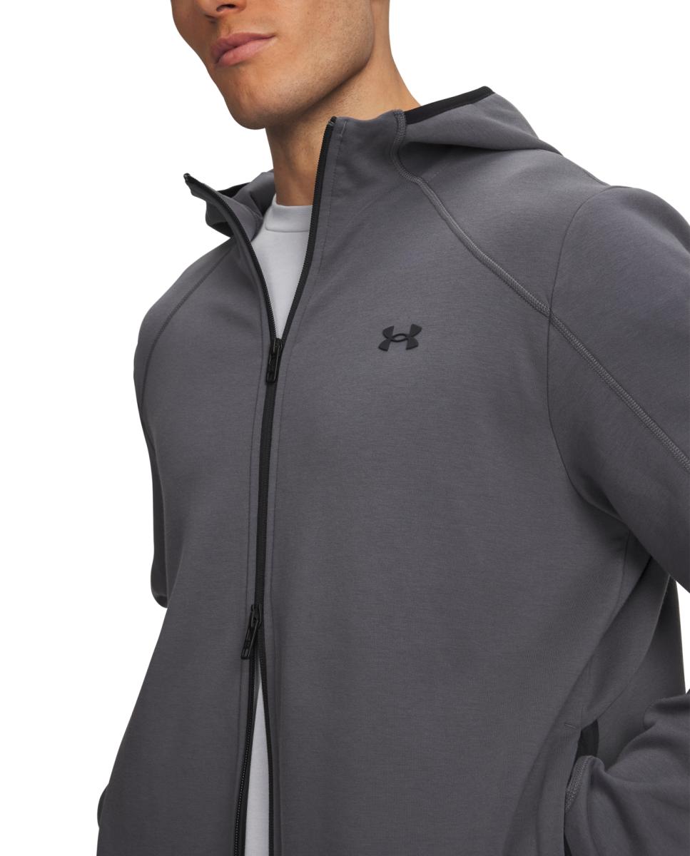 Sudadera de hombre UA Unstoppable Flc FZ Under Armour - Gris granito Gris granito-3