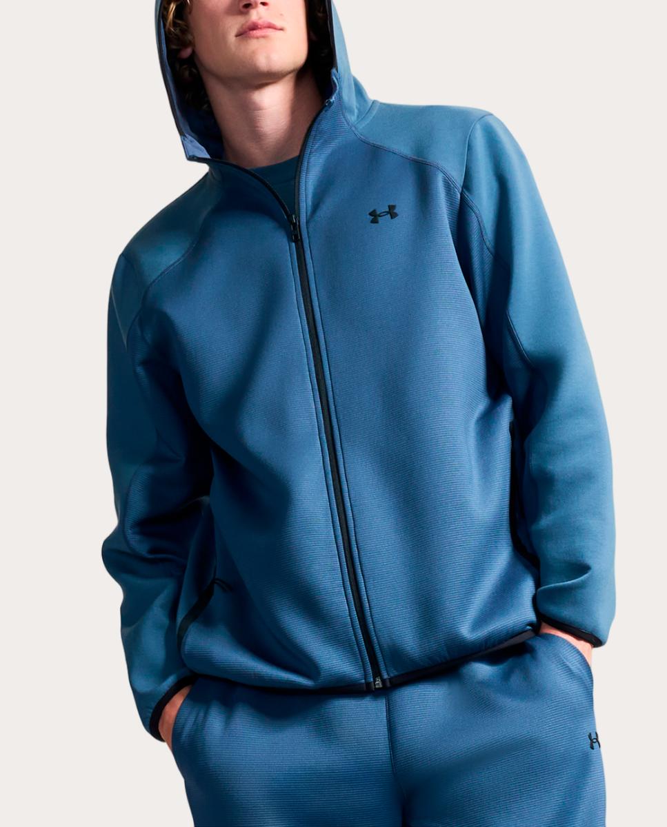 Imagen 0 de Sudadera de hombre UA Unstoppable Flc Txtrd FZ Under Armour Gris azulado