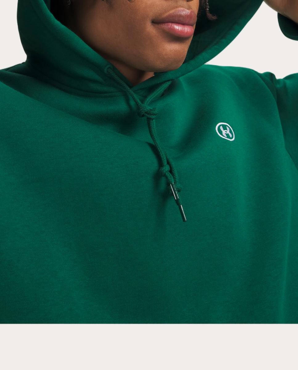 Sweatshirt de Homem UA Rival Flc Hoodie Verde-3