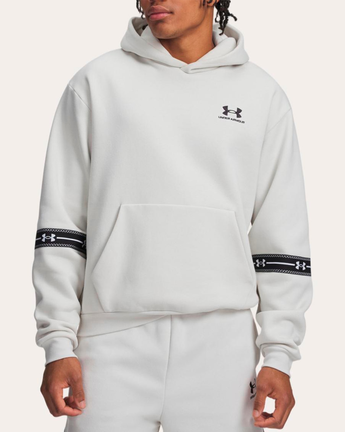 Under Armour - Sudadera de hombre UA Icon Flc Taped Hoodie Under Armour.