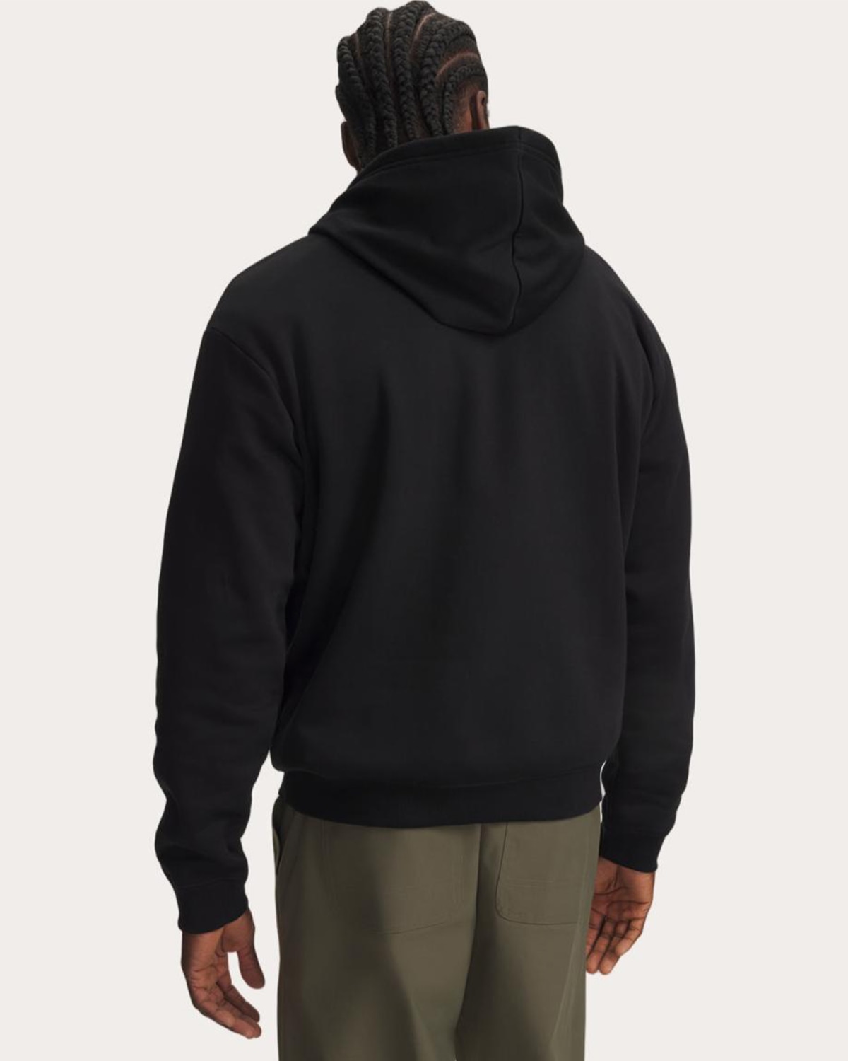 Sweatshirt de Homem UA Rival Flc Camo Fill Hdy Preto-2