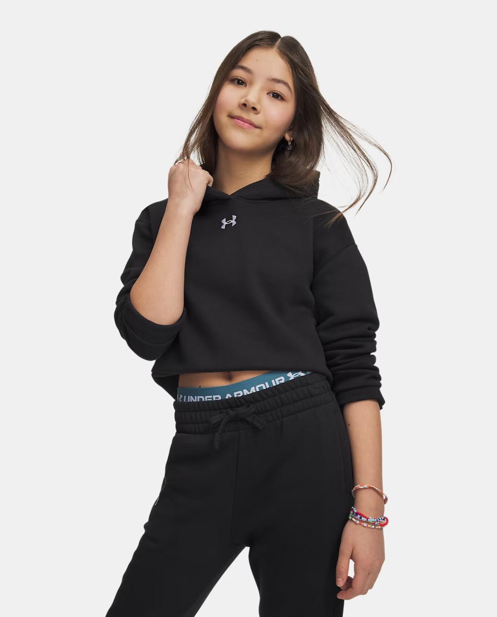 Under Armour - Sudadera de niña Rival Fleece Crop Under Armour.