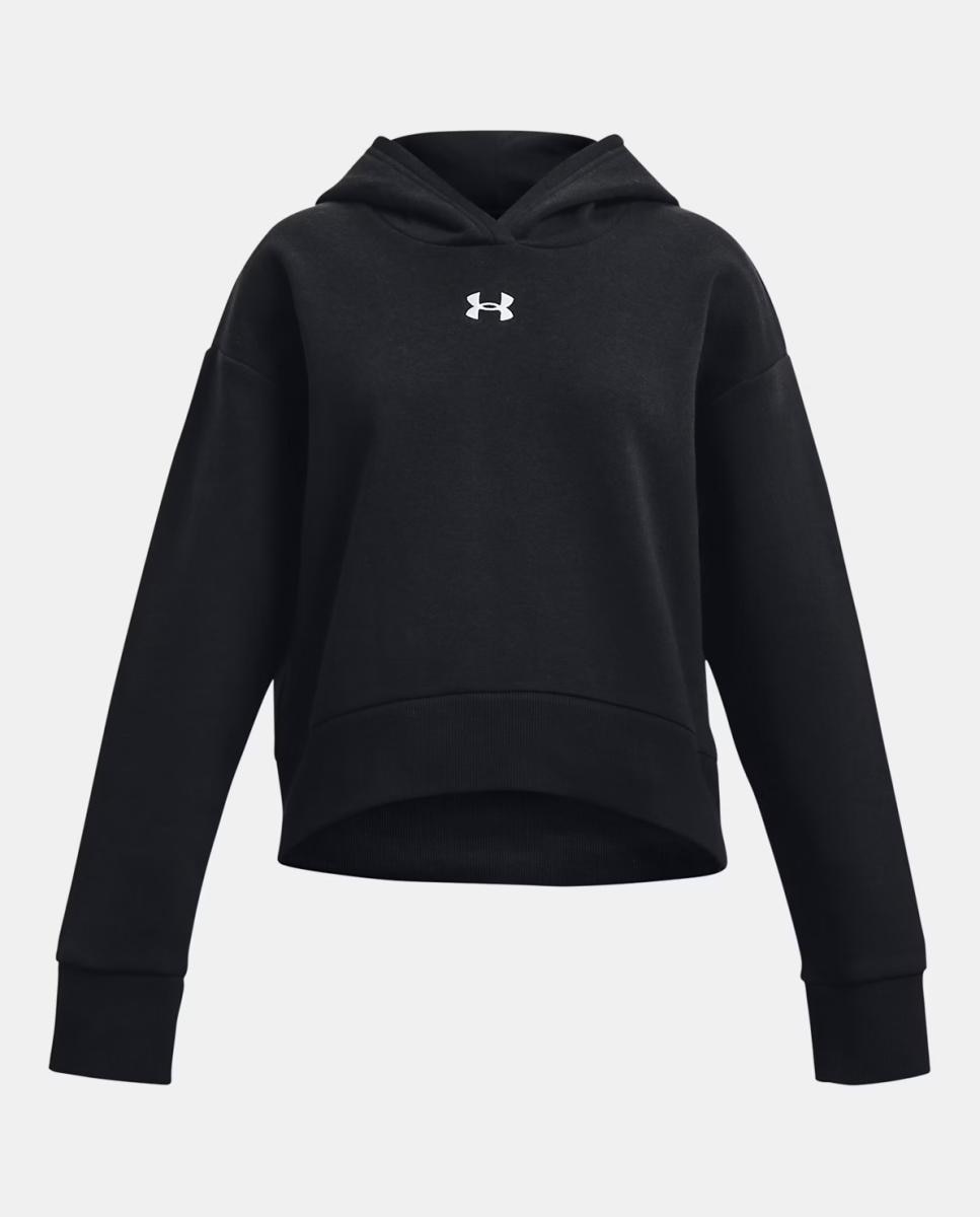 Sweatshirt de Menina Rival Fleece Crop Preto-5