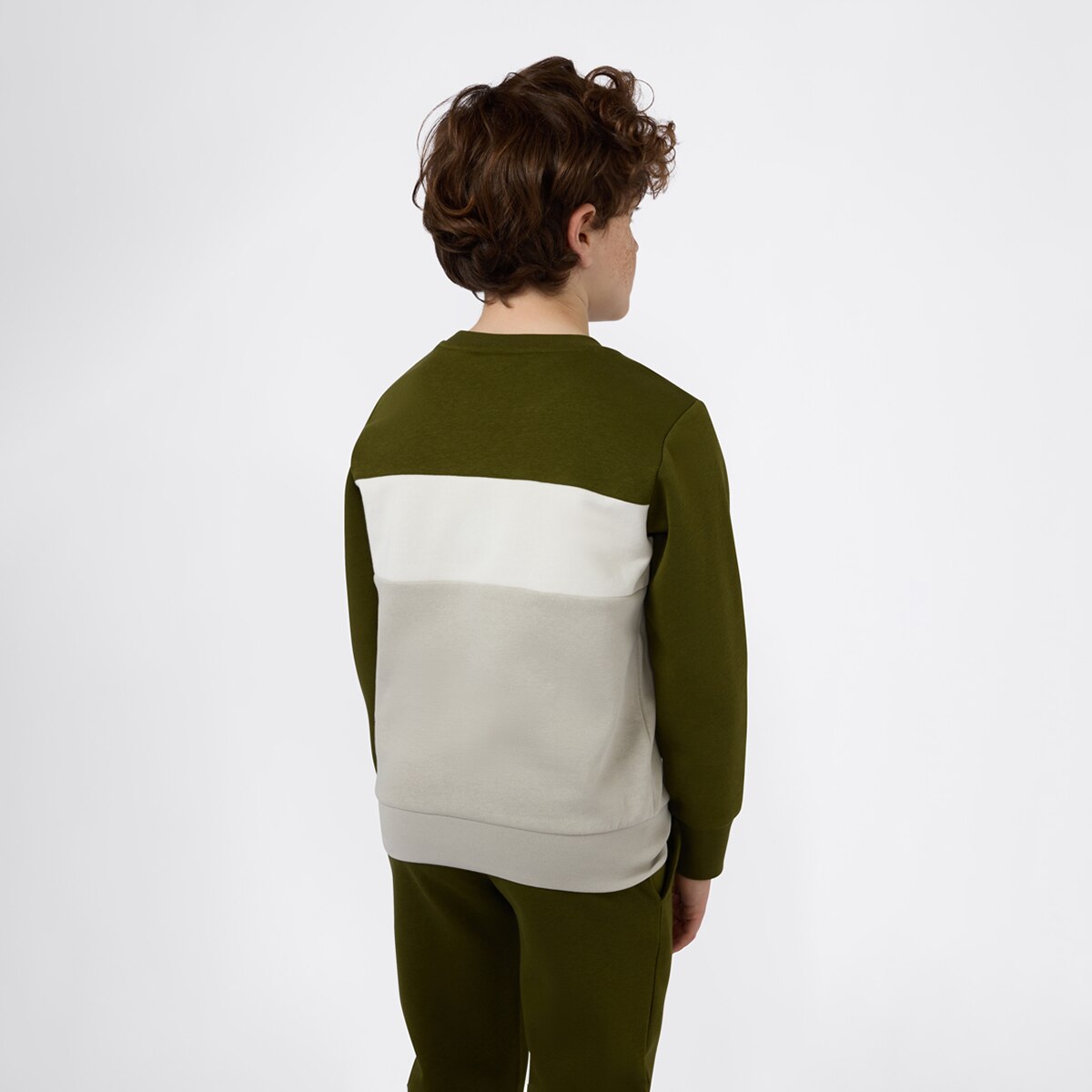 Sweatshirt de Menino Verde / Castanho-2