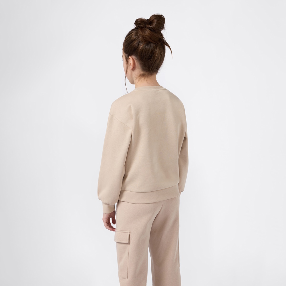 Sweatshirt de menina Champion Castanho-claro-2