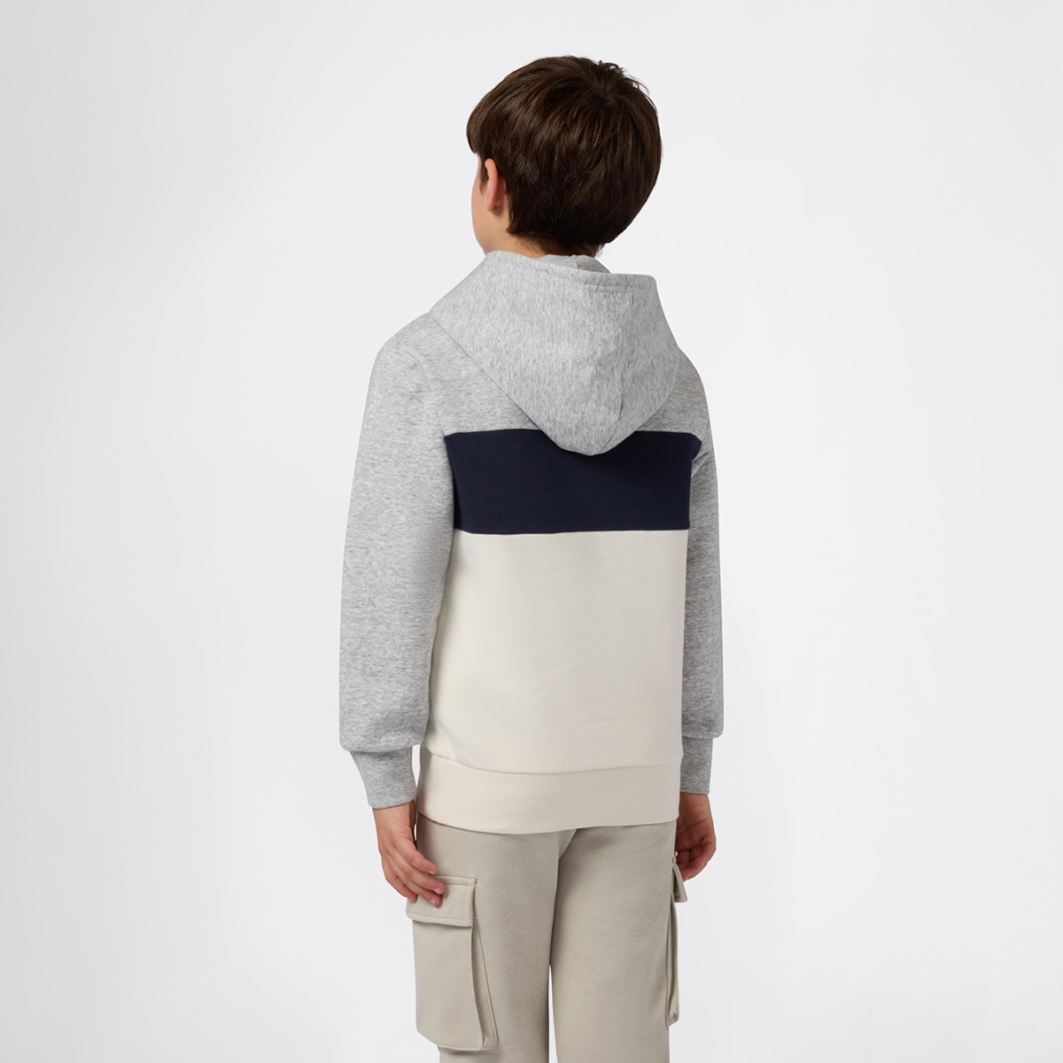 Sweatshirt de Menino Cinzento-claro-2