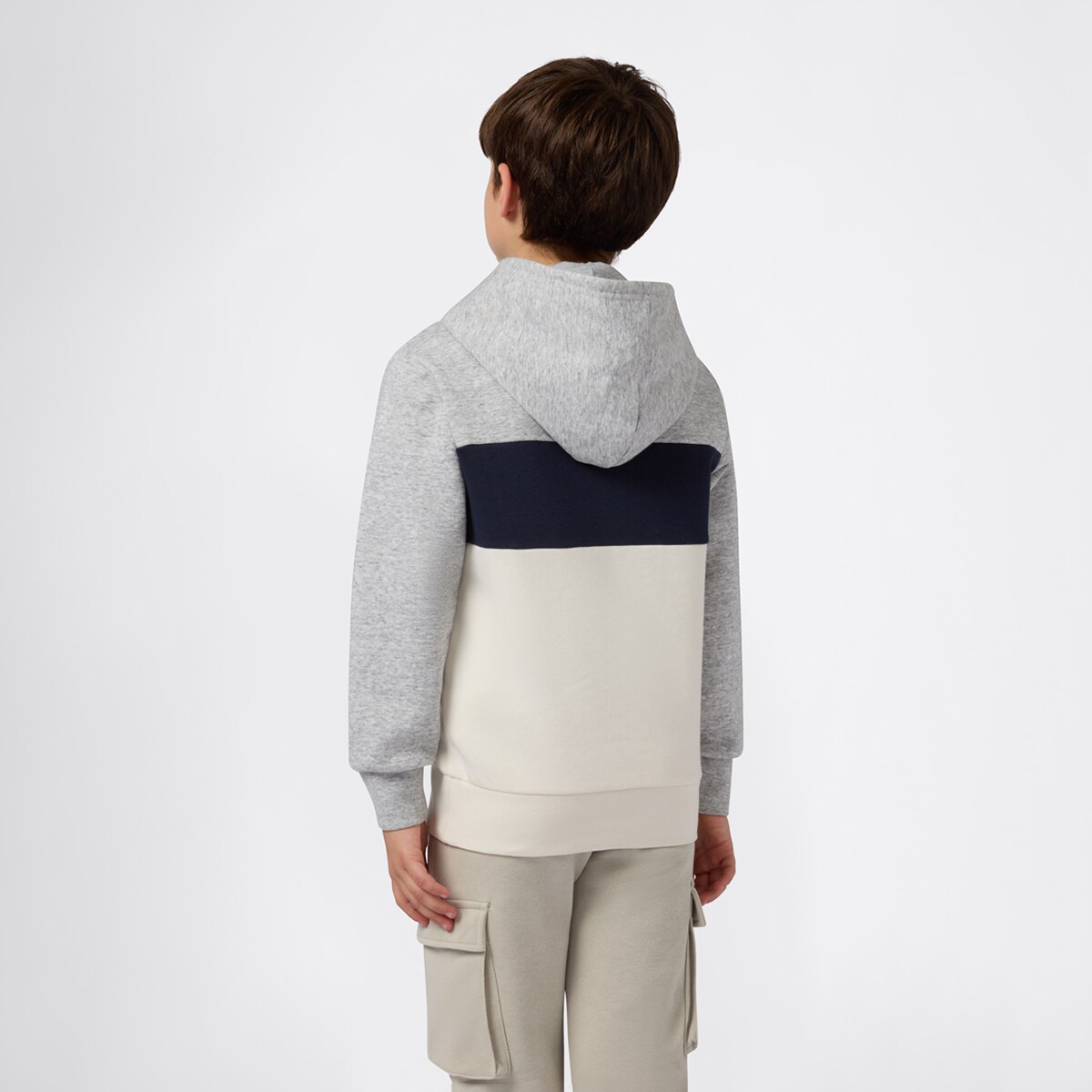 Sweatshirt de Menino Cinzento-claro-2