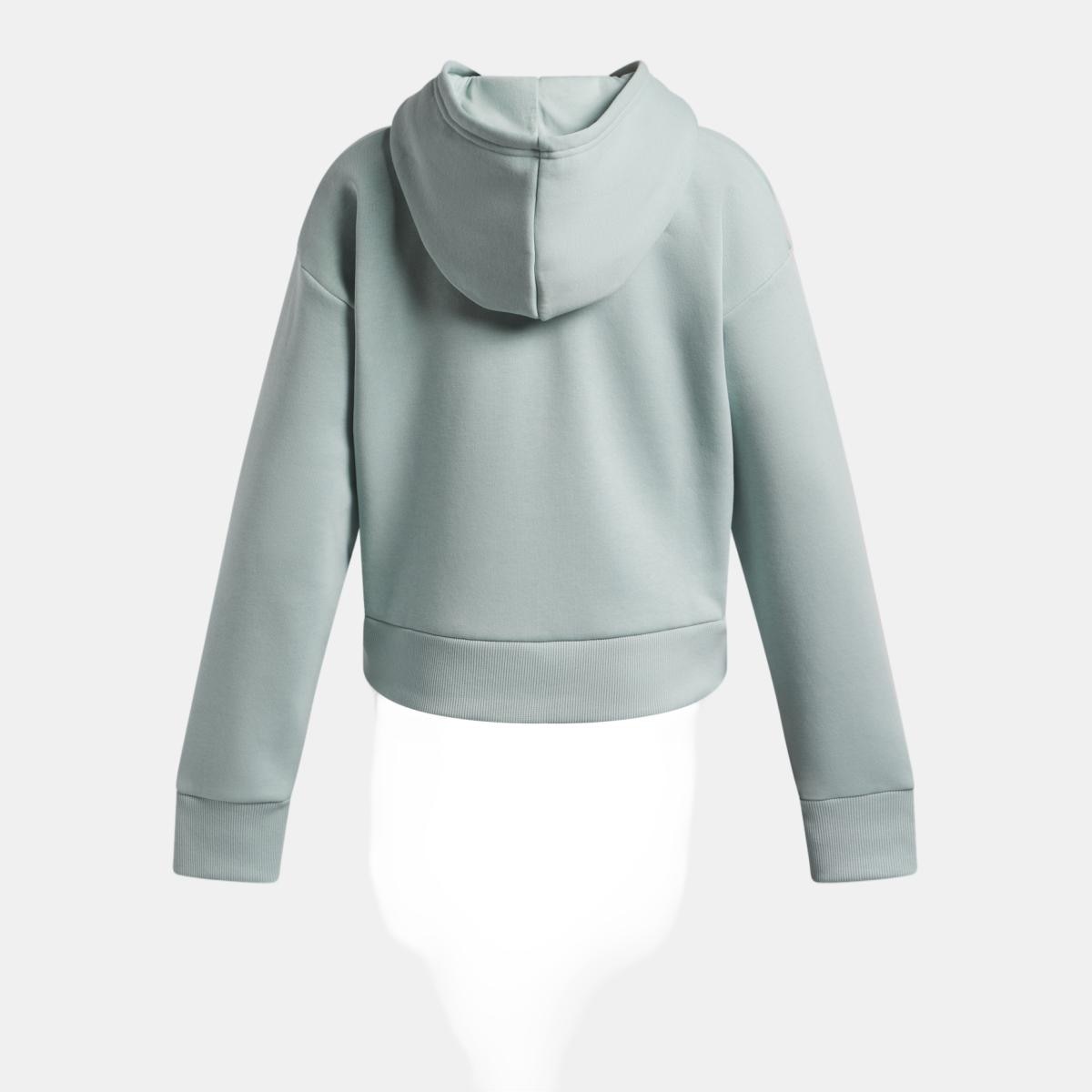 Sweatshirt Casual de Criança UA Rival Fleece Hoodie Azul-esverdeado-5