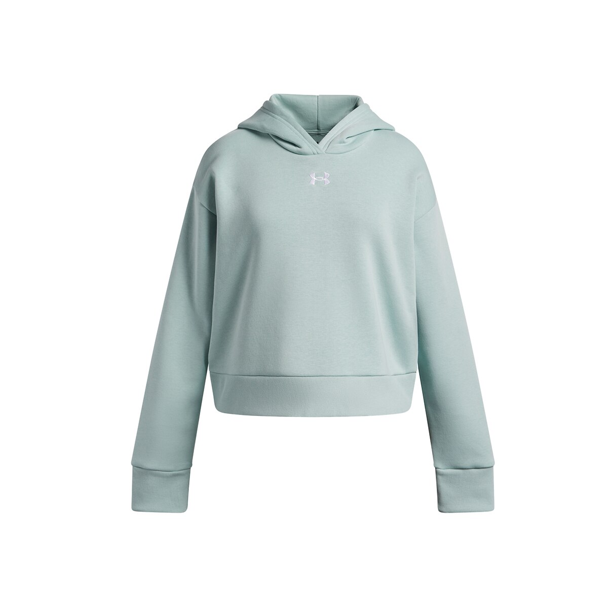 Sweatshirt Casual de Criança UA Rival Fleece Hoodie Azul-esverdeado-7