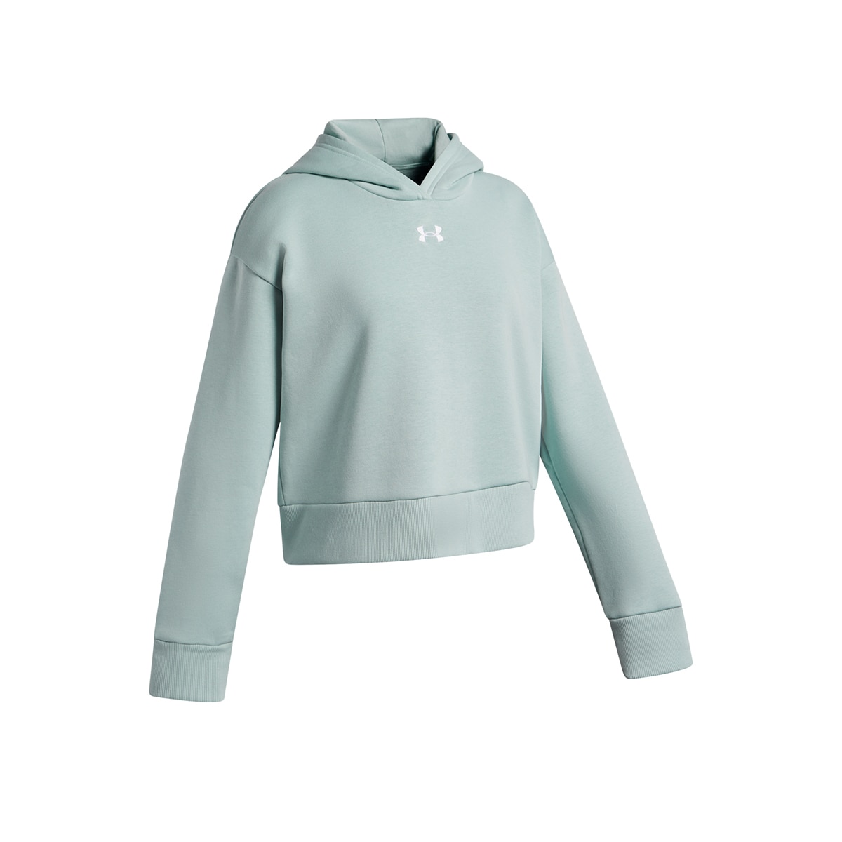 Sweatshirt Casual de Criança UA Rival Fleece Hoodie Azul-esverdeado-9