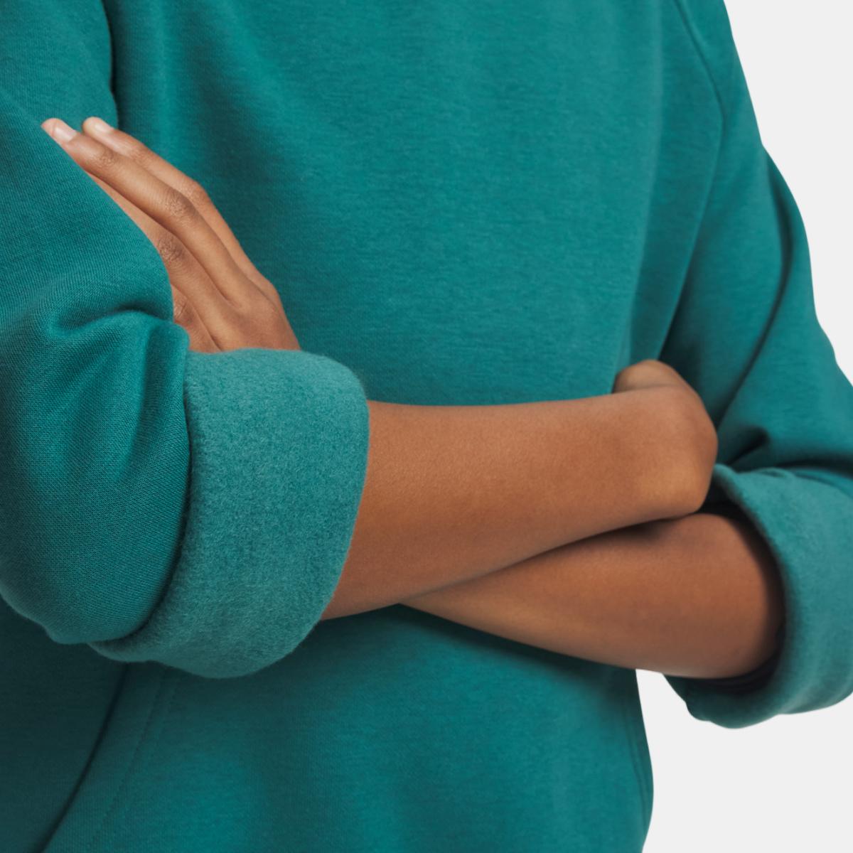 Sweatshirt Casual de Criança UA Rival Fleece Hoodie Verde-escuro-3