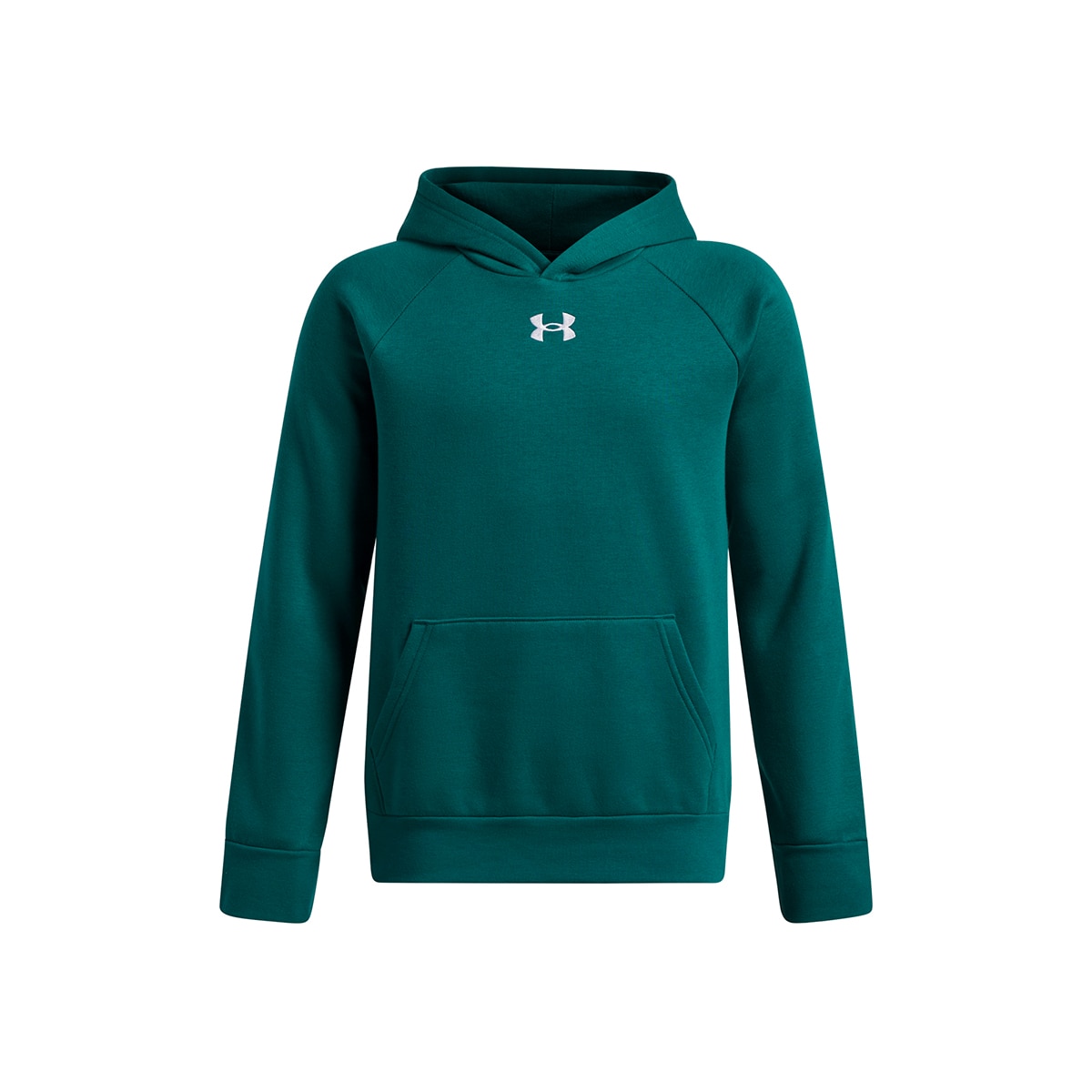 Sweatshirt Casual de Criança UA Rival Fleece Hoodie Verde-escuro-7