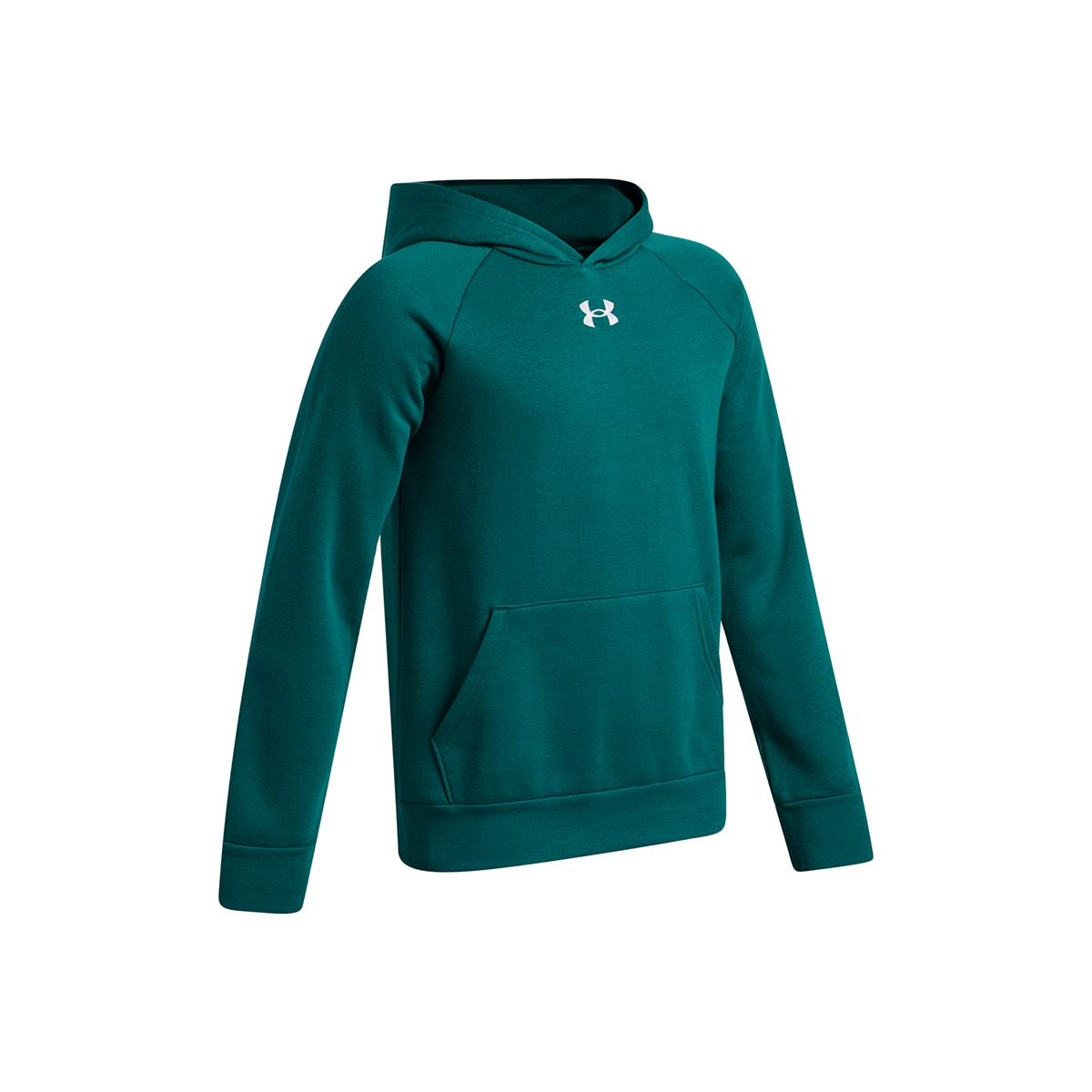 Sweatshirt Casual de Criança UA Rival Fleece Hoodie Verde-escuro-9