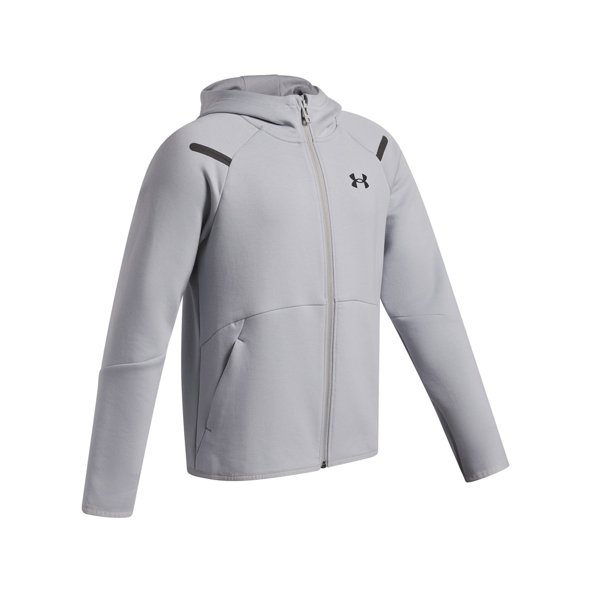 Sweatshirt de Criança Casual UA B Unstoppable Flc FZ Cinzento médio-3