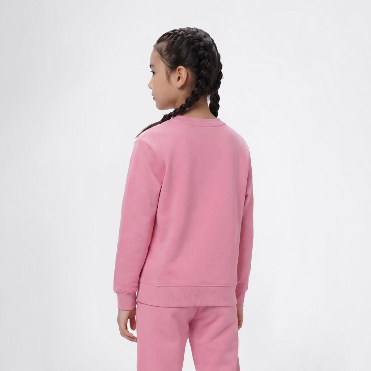 Sweatshirt de Menina Crewneck Rosa-2