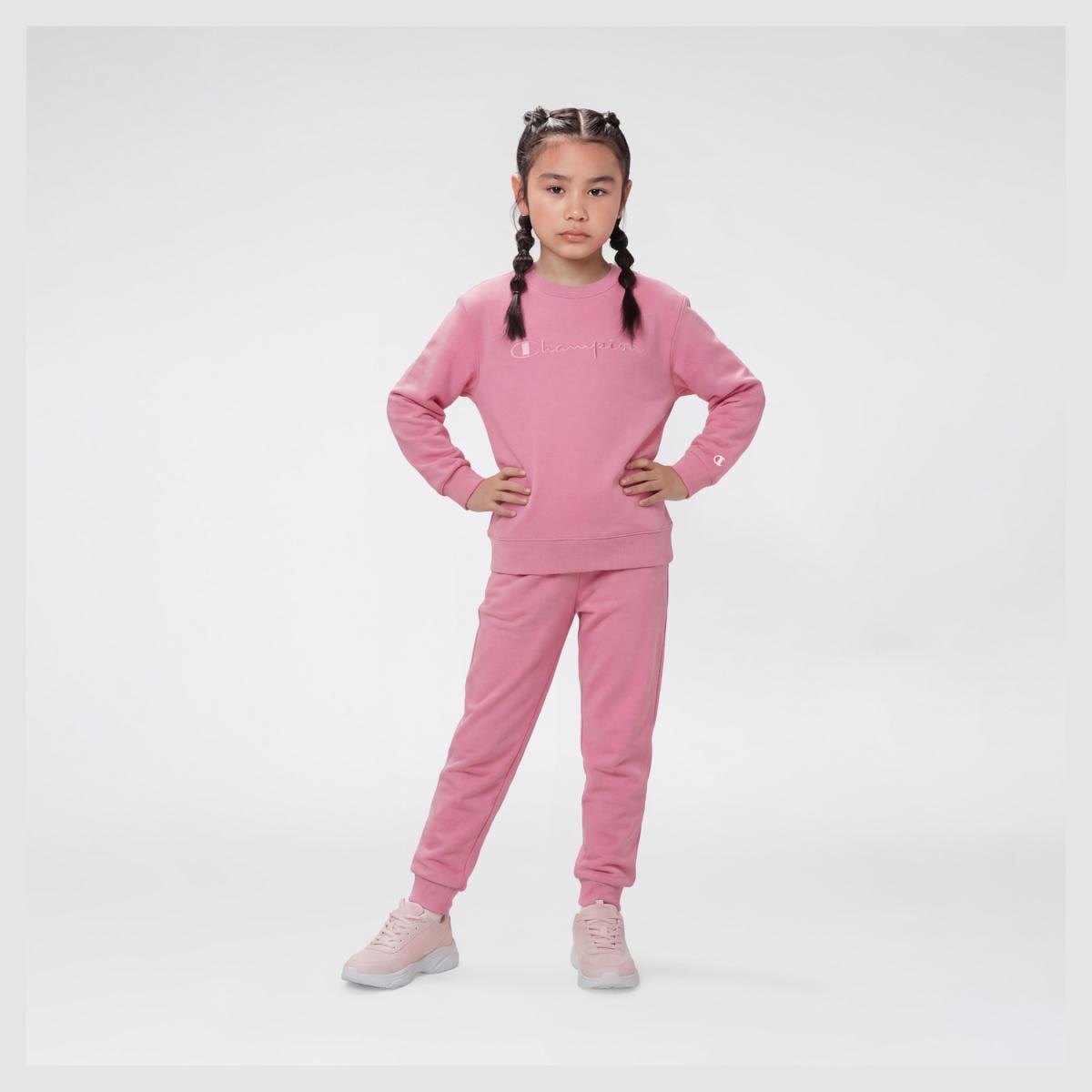 Sweatshirt de Menina Crewneck Rosa-3