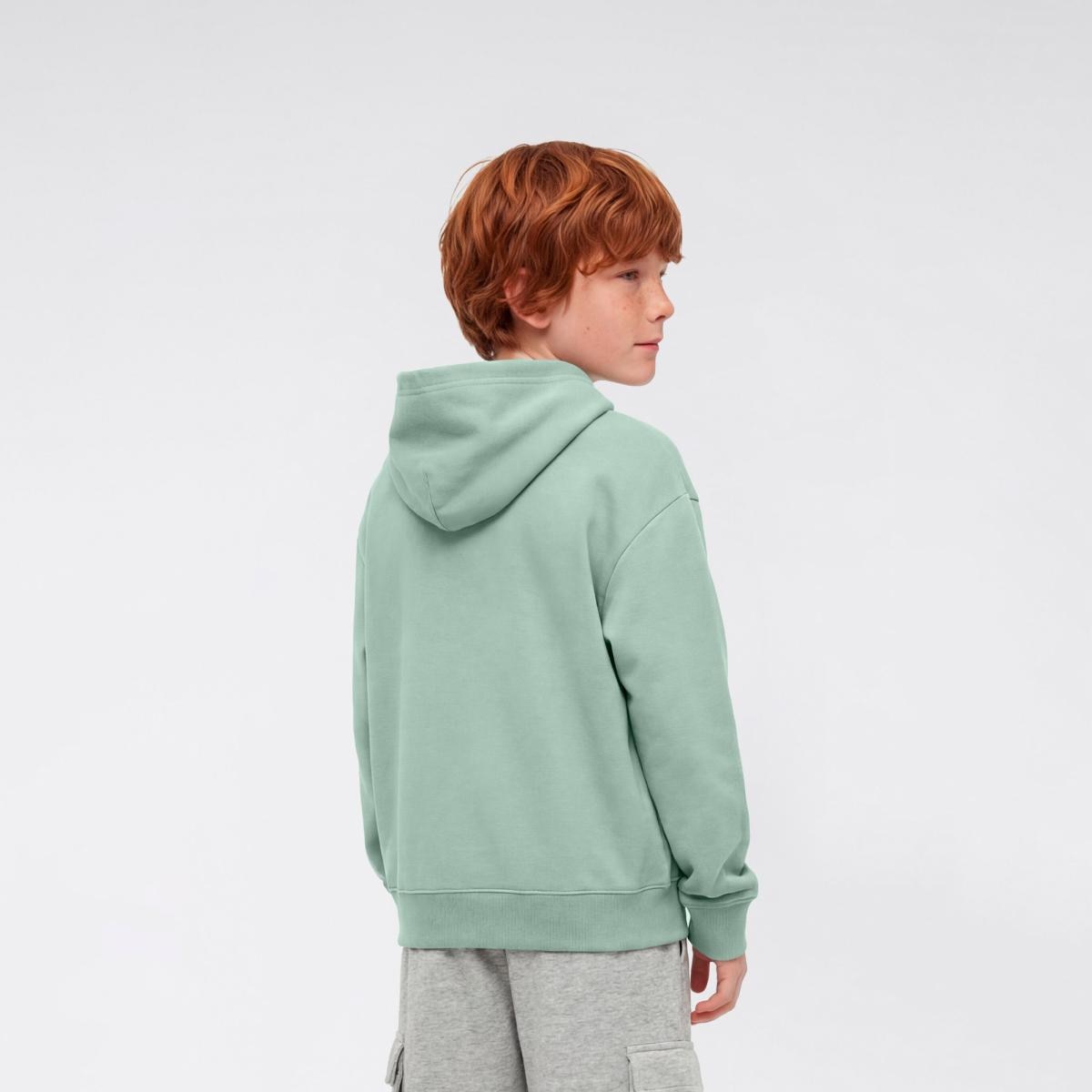 Sweatshirt de Criança Hooded Sweatshirt Verde-2