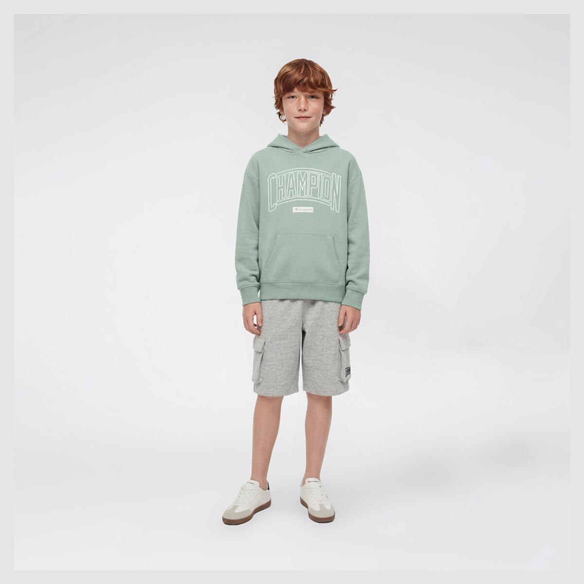Sweatshirt de Criança Hooded Sweatshirt Verde-3