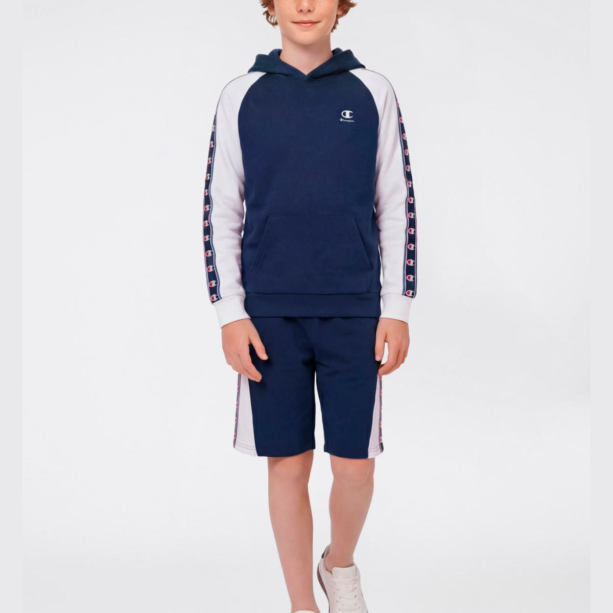Sweatshirt de Menino Hooded Sweatshirt Azul-3