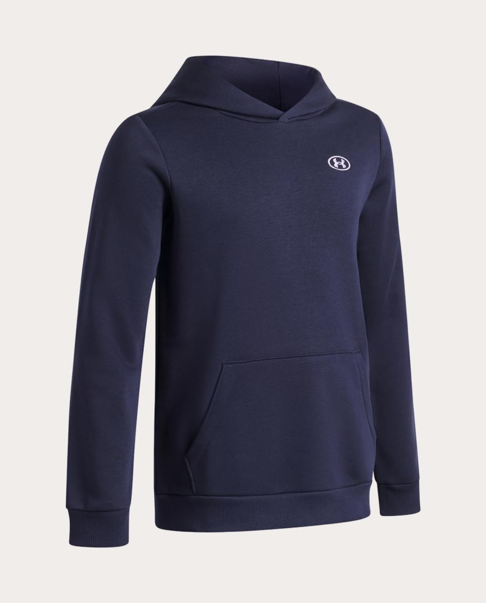 Sweatshirt de Criança UA B Rival Fleece Hoodie Azul-noite-3