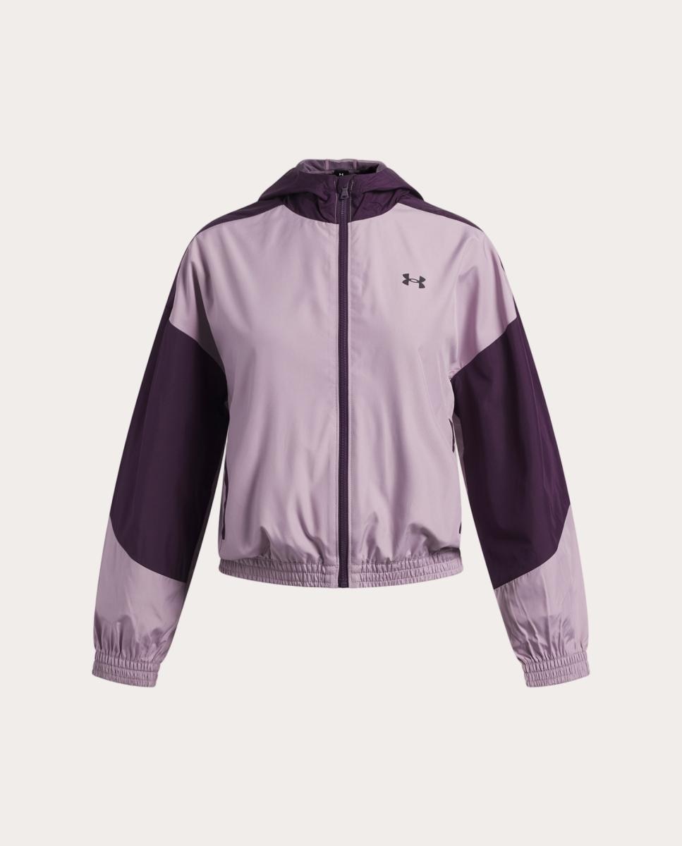 Sudadera de niñas G Icon Woven FZ Under Armour - Morado Morado-1