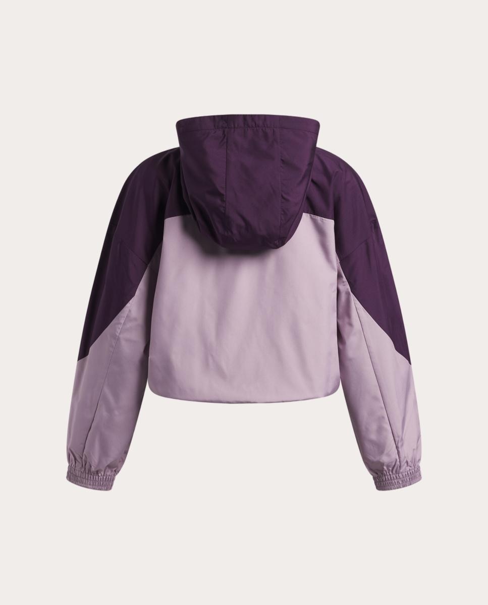 Sudadera de niñas G Icon Woven FZ Under Armour - Morado Morado-2
