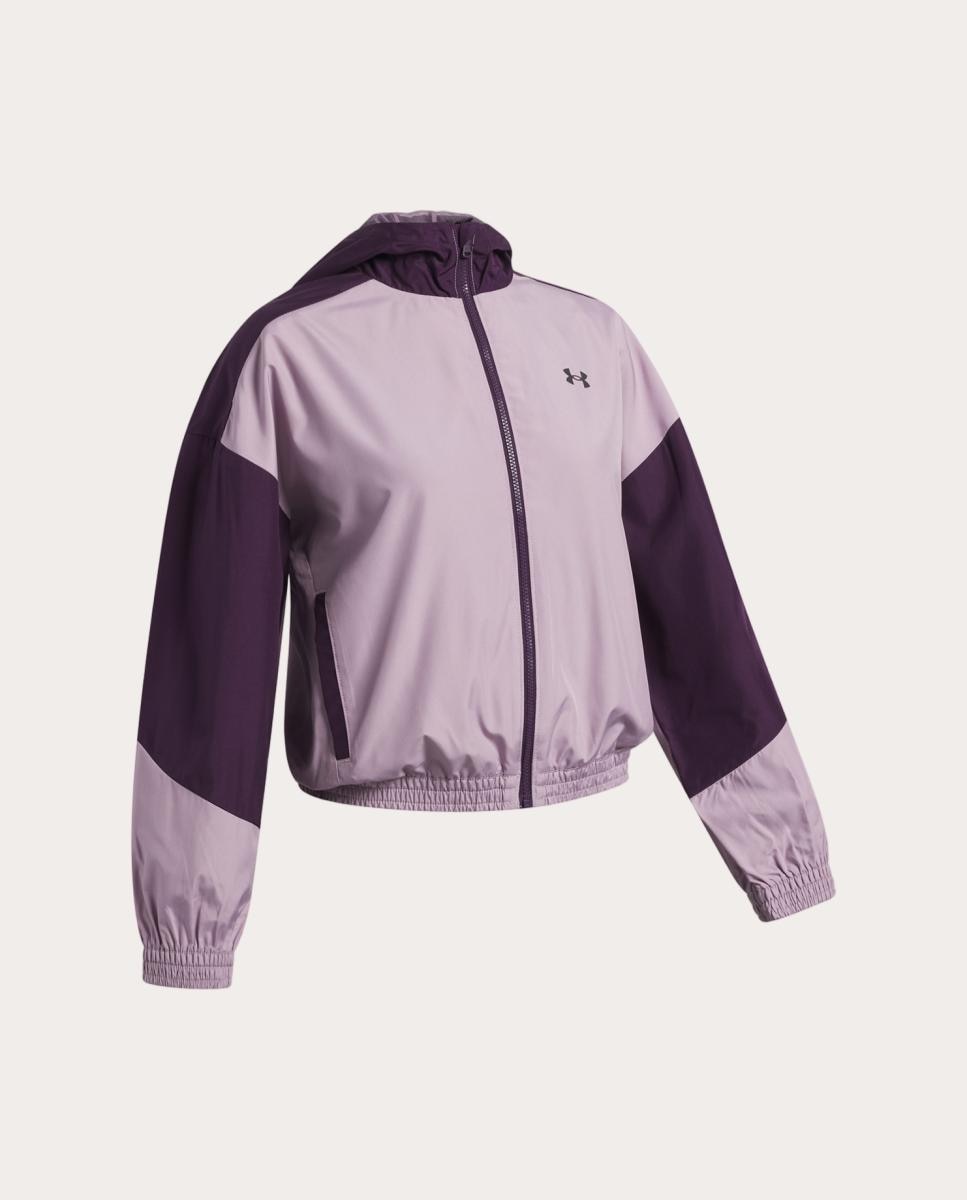 Sudadera de niñas G Icon Woven FZ Under Armour - Morado Morado-3