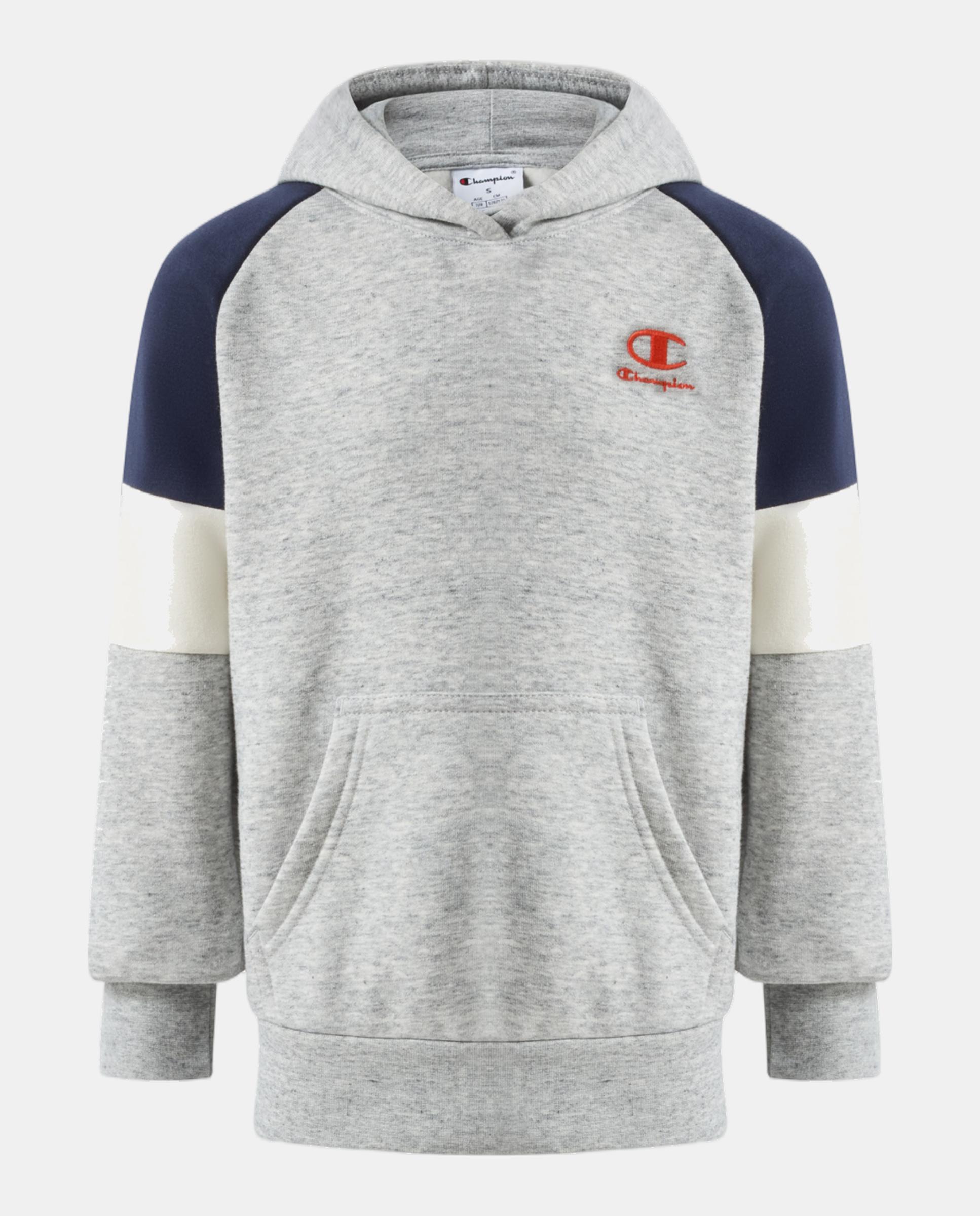Sweatshirt Casual de Menino Hooded Cinzento-4