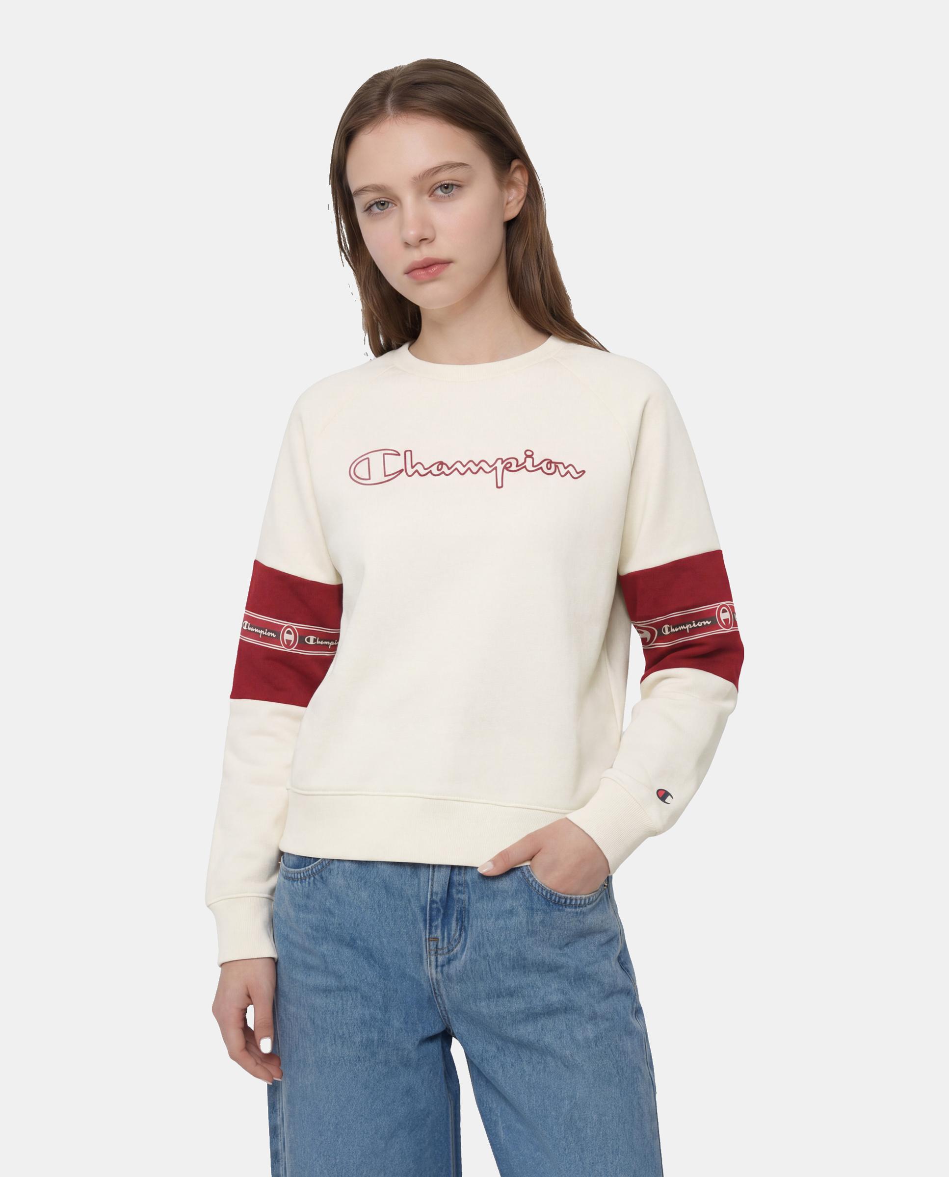 Champion - Sudaderas Casual de Niña Crewneck Sweatshirt CHAMPION.
