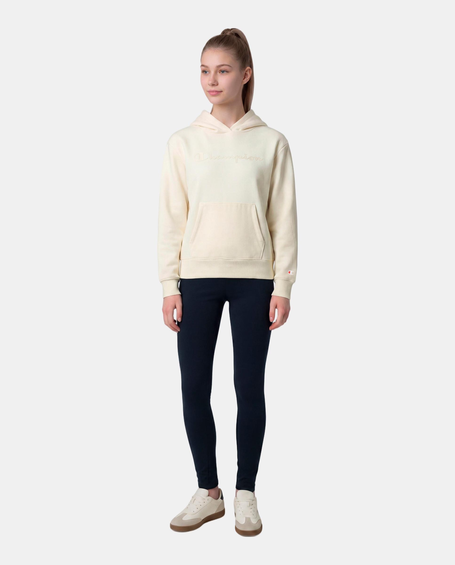 Sweatshirts Casual Hooded Sweatshirt Branco-3