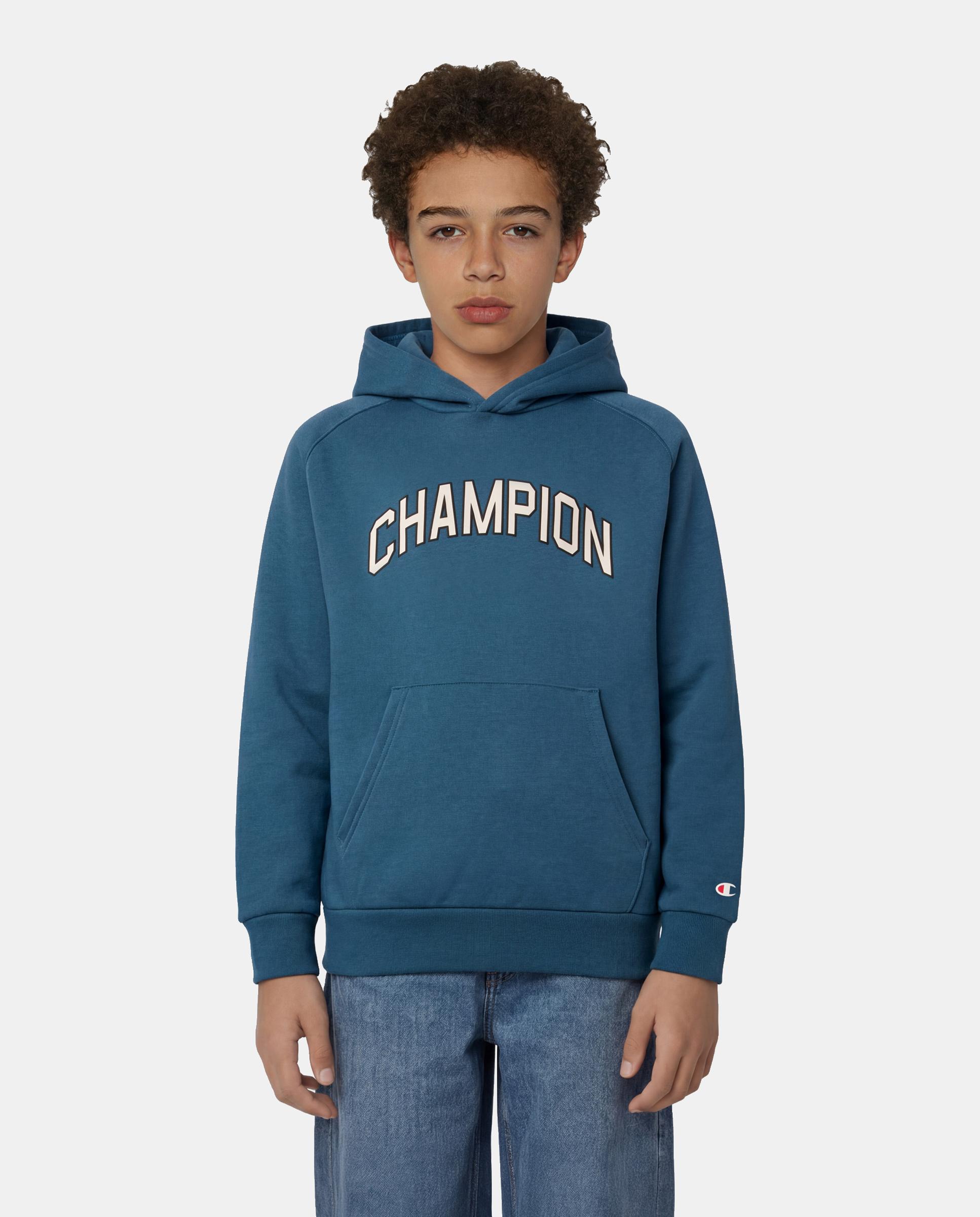 Sweatshirt Casual de Menino Hooded Azul-2