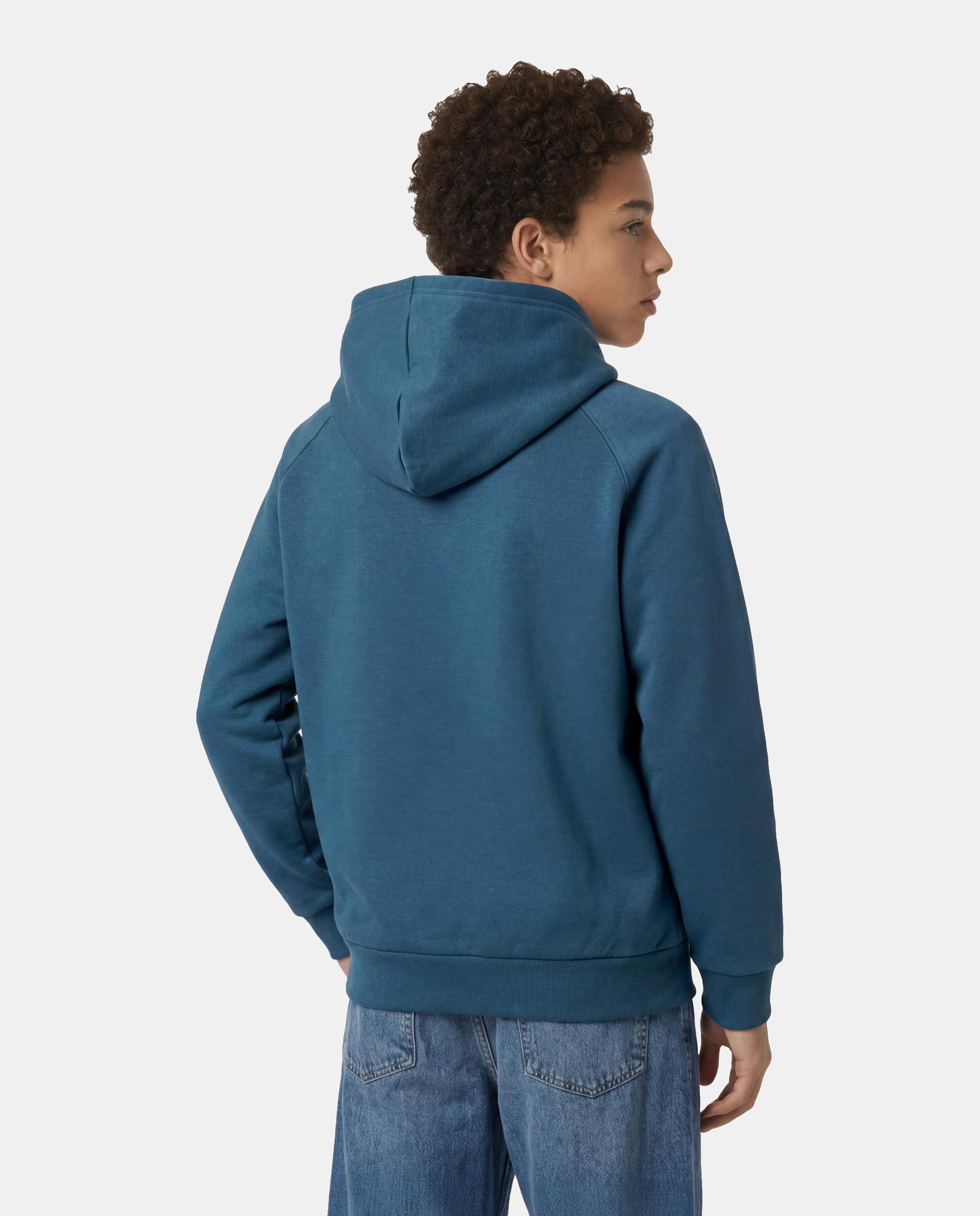 Sweatshirt Casual de Menino Hooded Azul-3