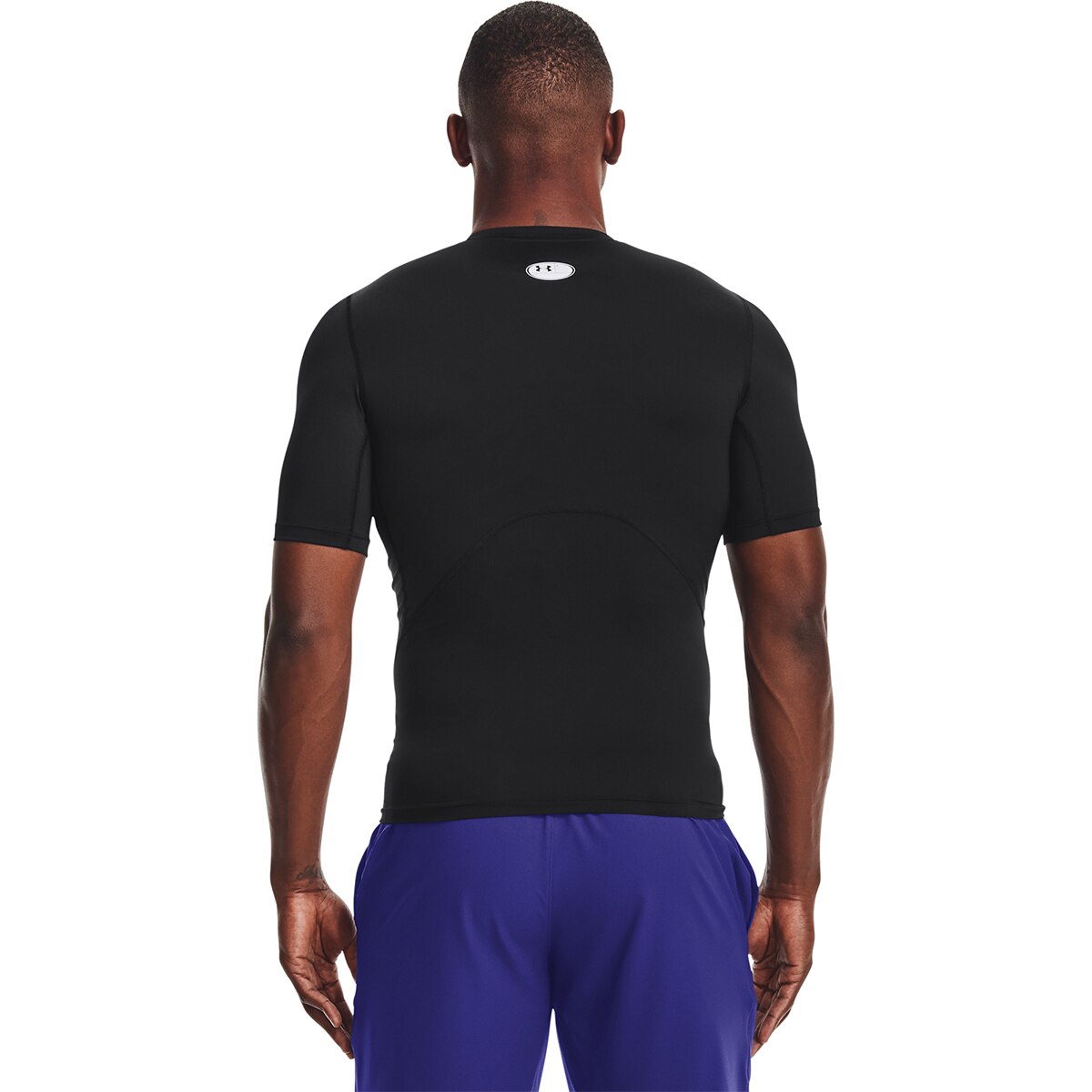 T-shirt de Training de Homem UA HG SS Preto / Branco-2