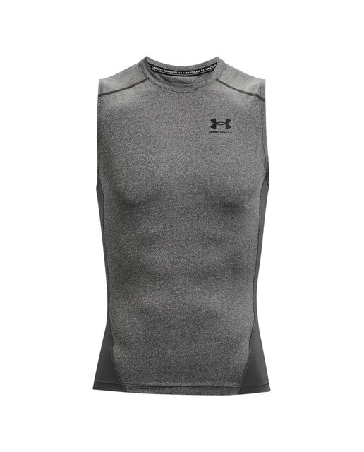 Imagen 1 de Camiseta de hombre HeatGear® Under Armour - Gris / Negro Gris / Negro