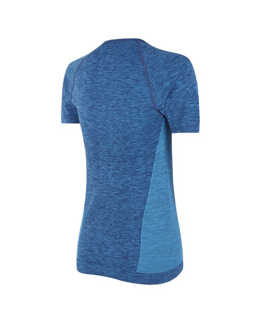 T-shirt de Mulher Seamless Azul-marinho-2