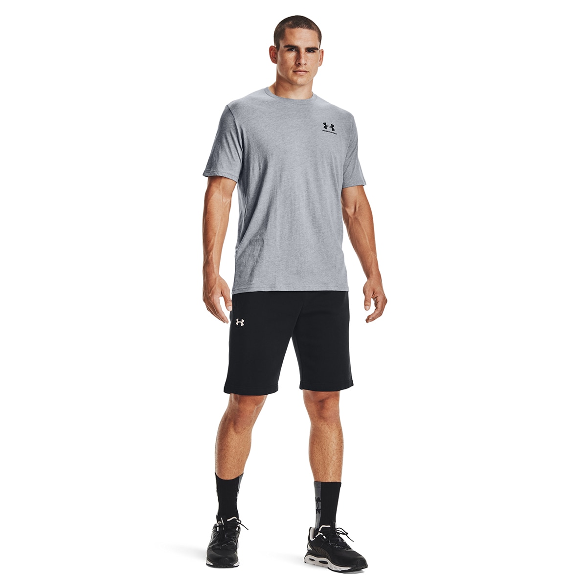 T-shirt de homem Sportstyle Under Armour Cinzento-4