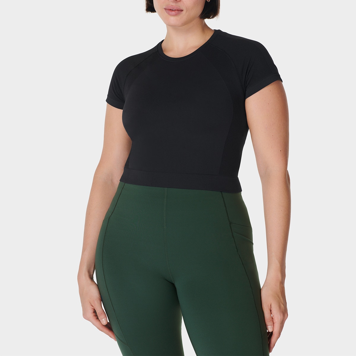Imagem 0 de T-shirt de Mulher Athlete Crop Seamless Workout