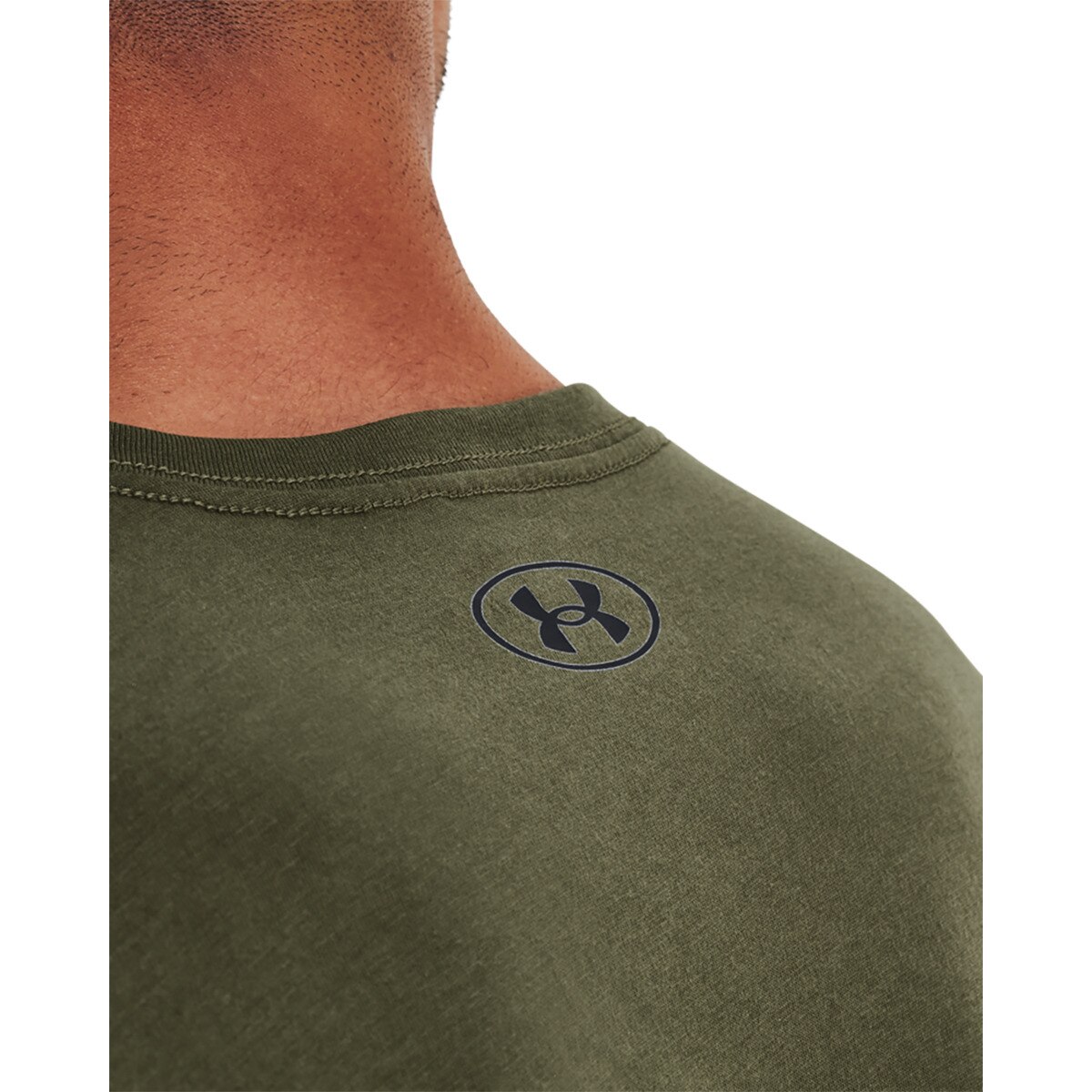 T-shirt de Homem UA M Sportstyle LC SS Verde-militar-3