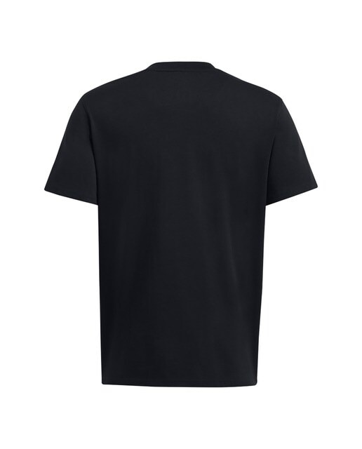 T-shirt Casual de Homem Ua Hw Armour Label Ss-Blk Preto-4