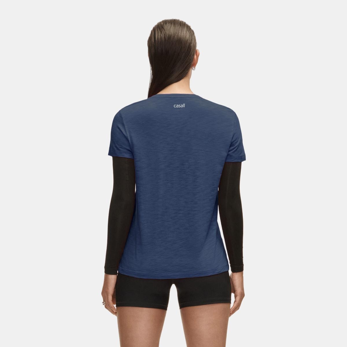 T-shirt de Mulher Soft Texture Tee Azul-3