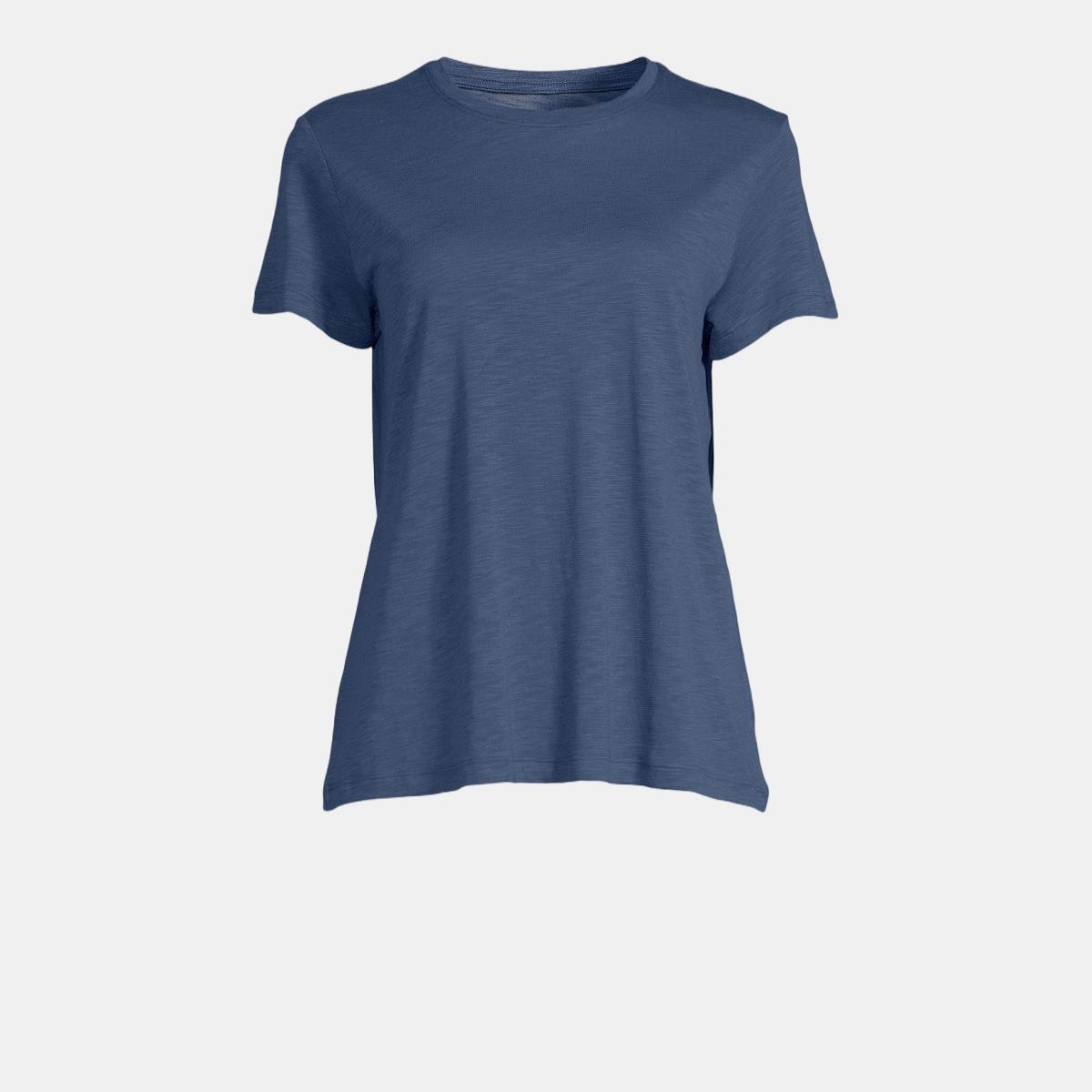 T-shirt de Mulher Soft Texture Tee Azul-4