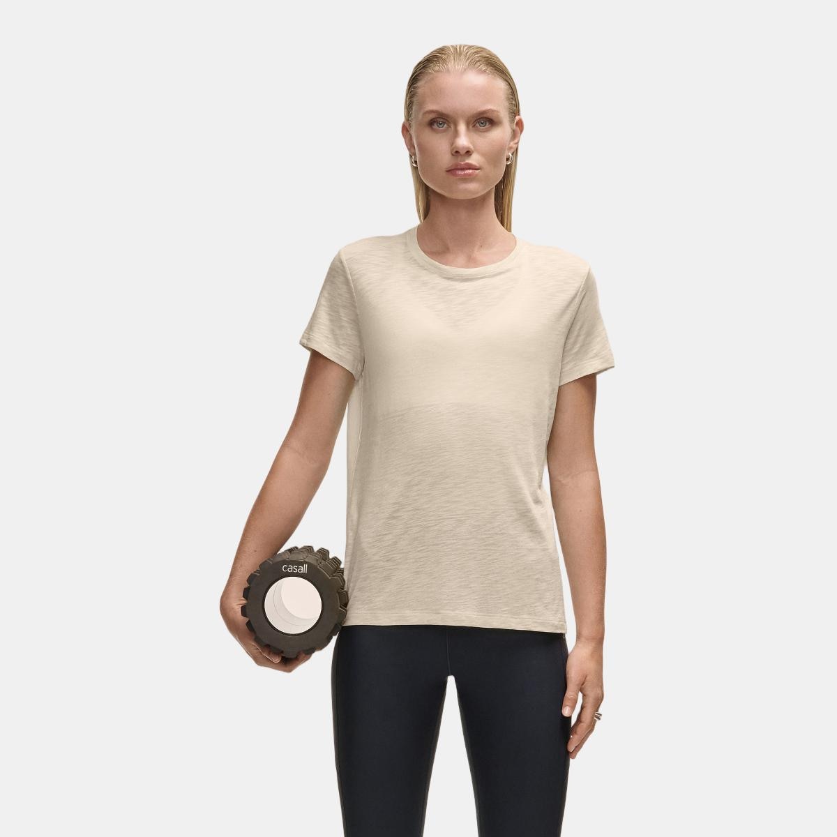 T-shirt de Mulher Soft Texture Tee Natural-1