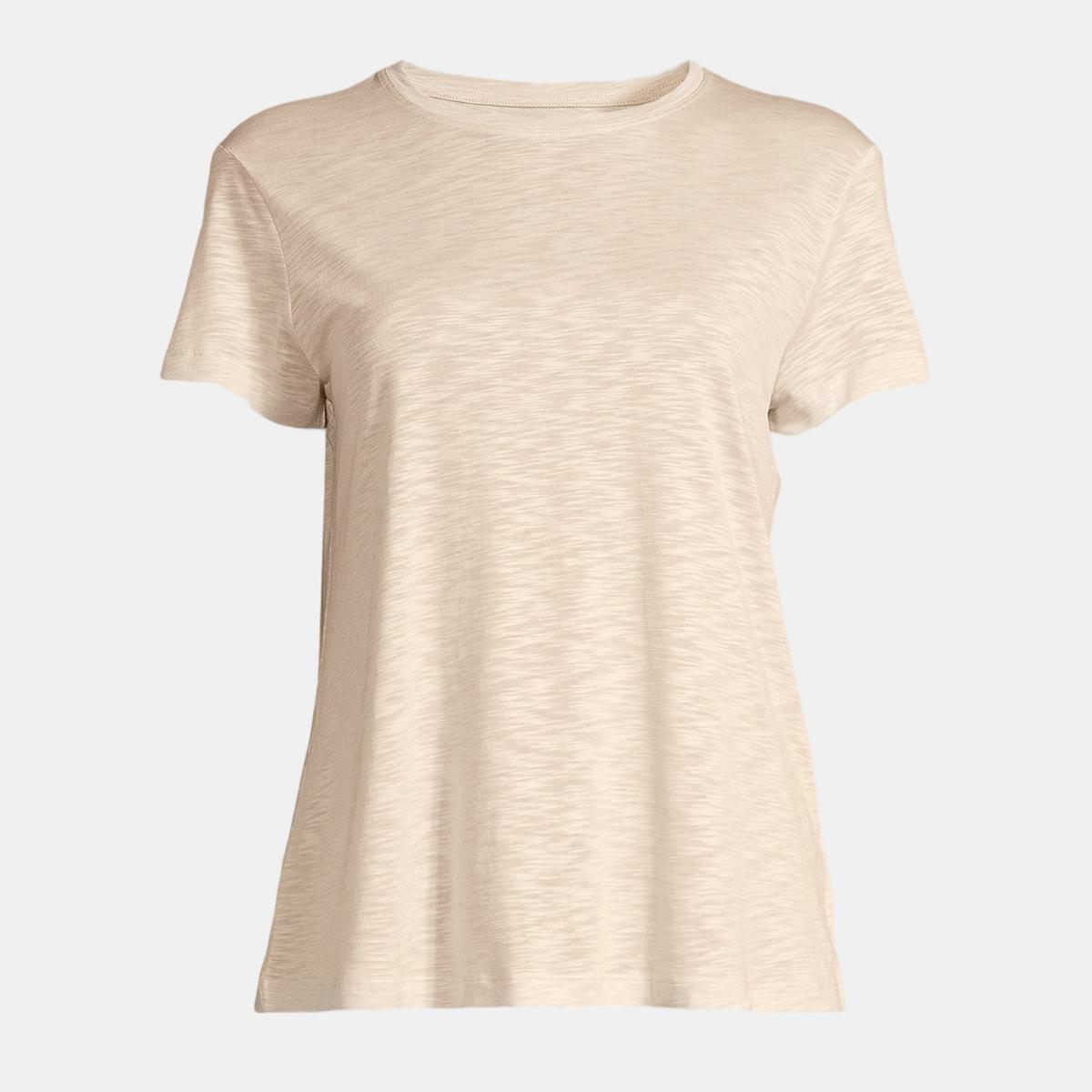 T-shirt de Mulher Soft Texture Tee Natural-3