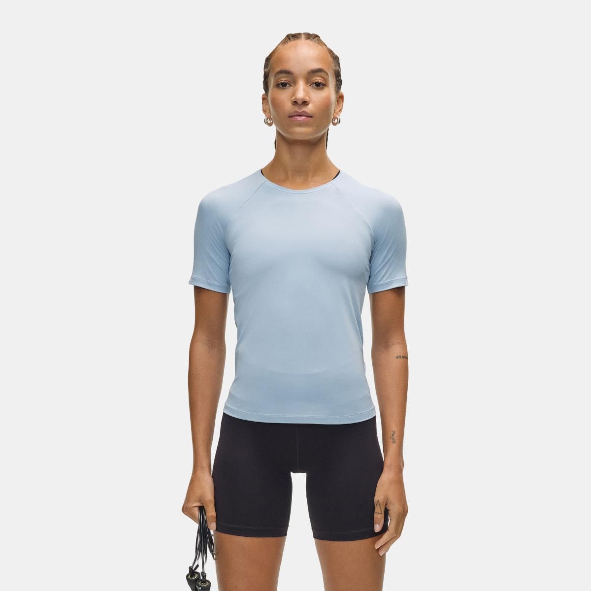 T-shirts de Mulher Essential Tee Azul-1