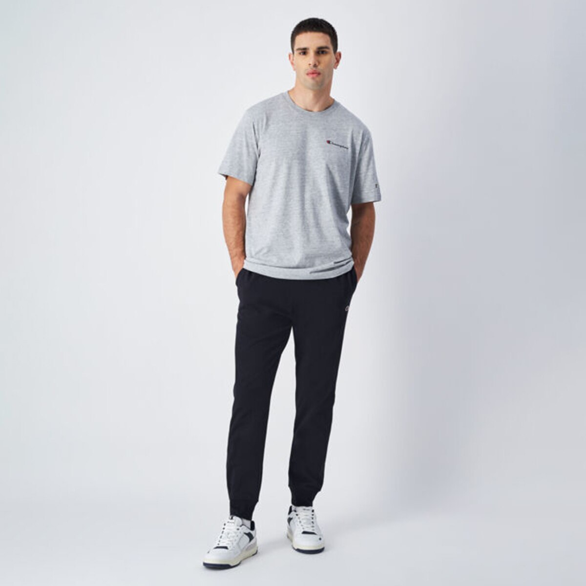 T-shirt de homem Champion Branco-3