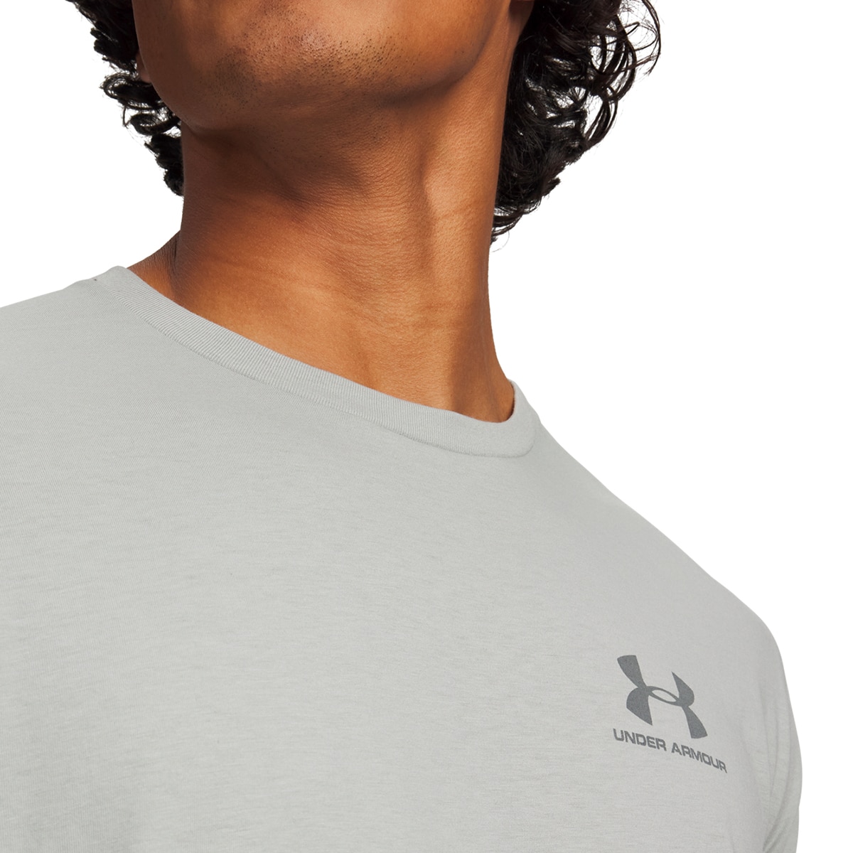 T-shirts de Homem Casual UA M Sportstyle LC SS Cinzento-chumbo-3