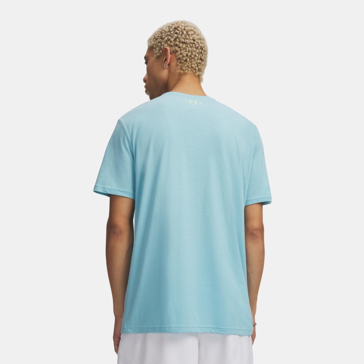 T-shirts Casual UA GL FOUNDATION UPDATE SS Azul Céu-2