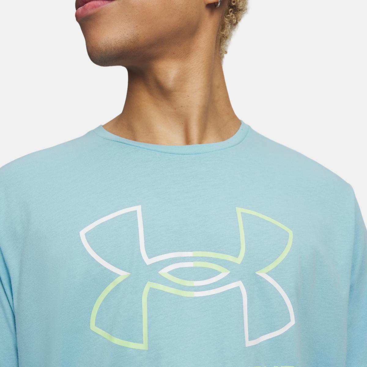 T-shirts Casual UA GL FOUNDATION UPDATE SS Azul Céu-3