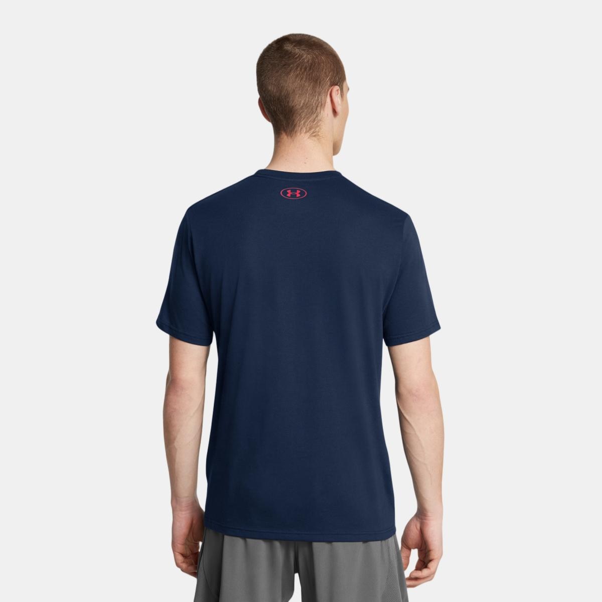 T-shirt de Homem UA M Boxed Sports Updated SS Azul-marinho-2