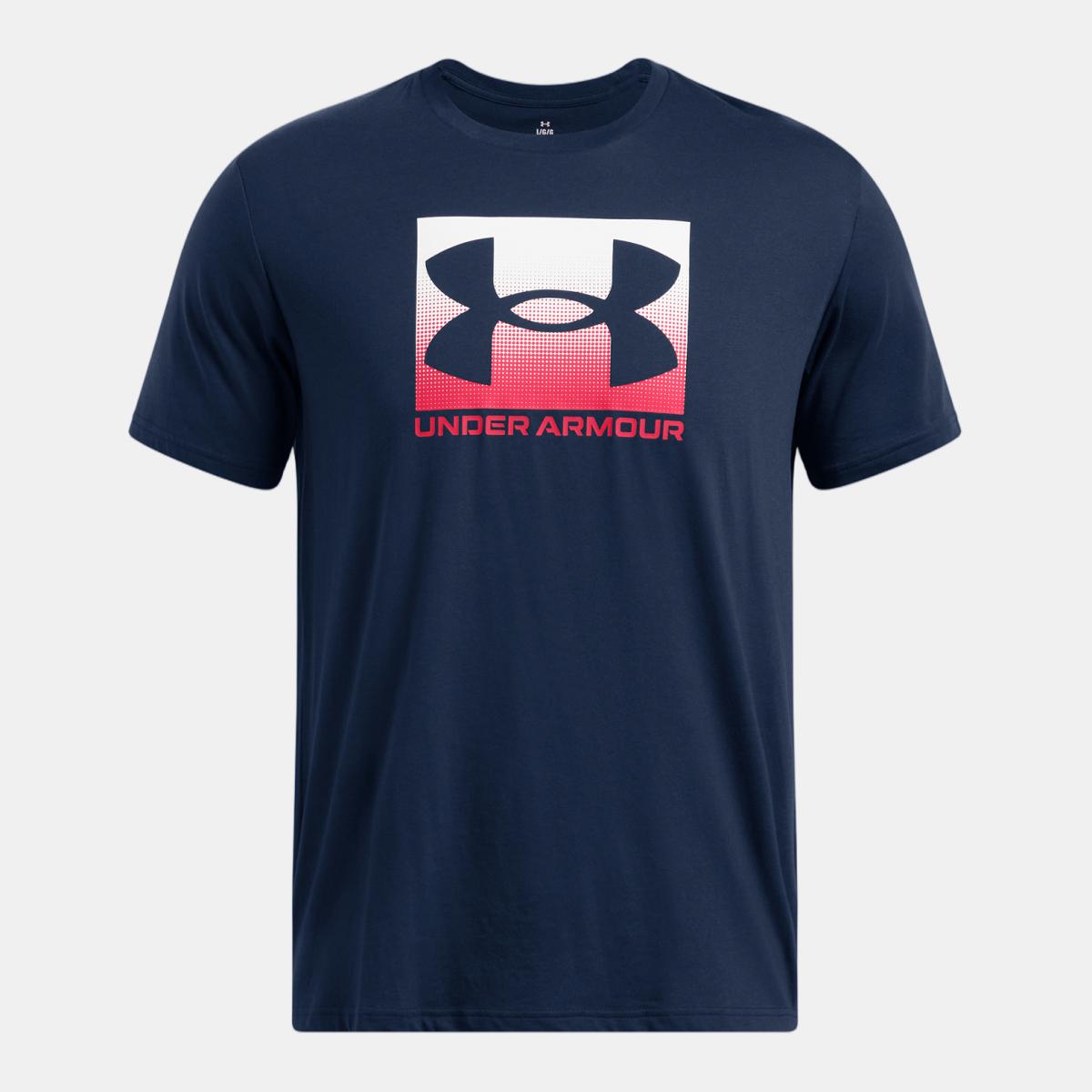 T-shirt de Homem UA M Boxed Sports Updated SS Azul-marinho-3